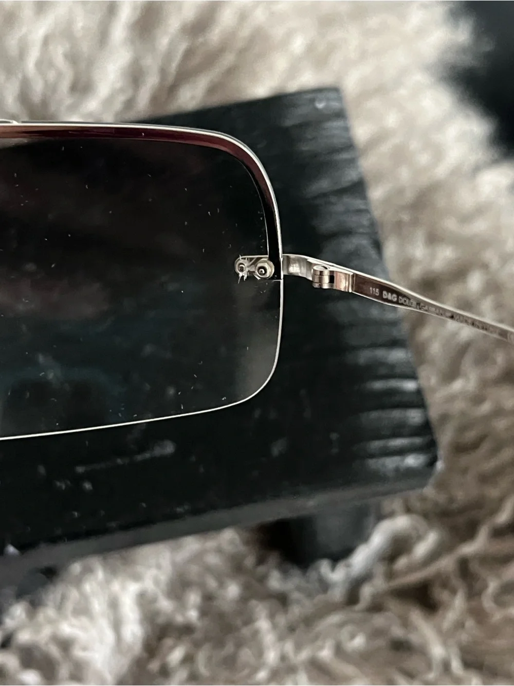 Dolce & Gabbana Rimless Silver Sunglasses with Clear Lenses Style D & G 2111